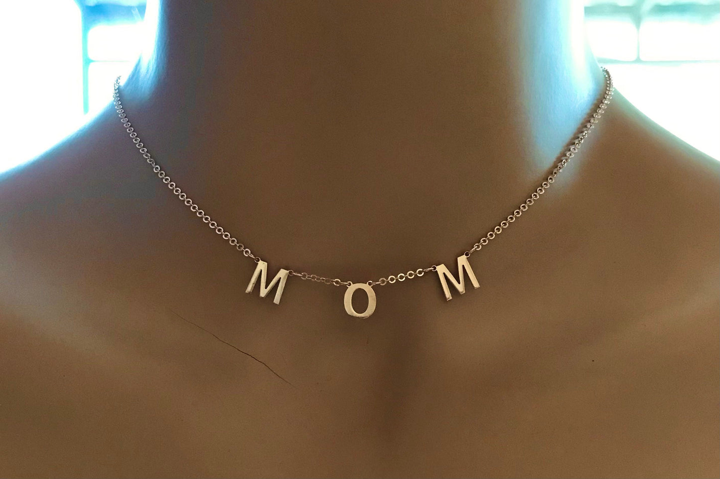 Gold Custom Letter Necklace - Silver Initial Necklace - Personalized Letter Necklace - Mother’s Day Gift - Bridesmaid Gift - Mom Gift