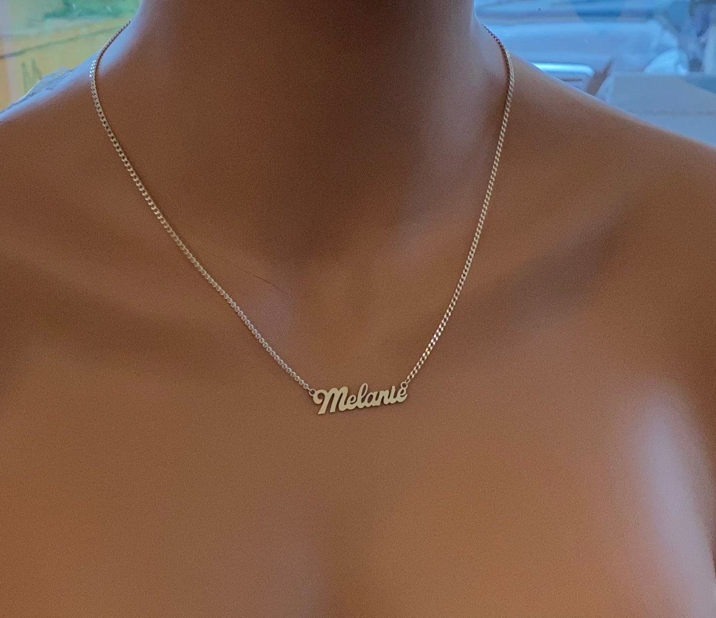 Name Necklace Personalized- Personalized Necklace -Name Necklace -Name Necklace for Women , Curb Chain Name Necklace , Personalized Gift