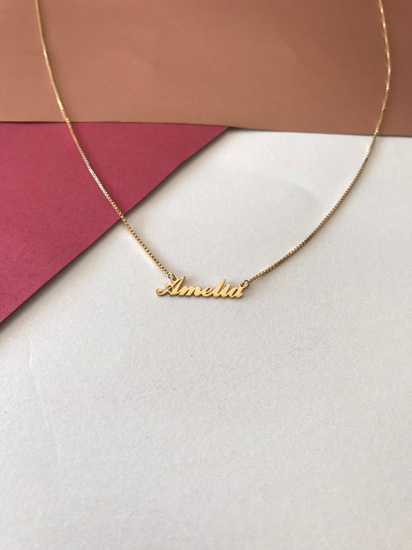 Tiny Gold Name Necklace,Name necklace, Custom Name Necklace,Personalized Name Necklace,personalized jewelry,personalized necklace