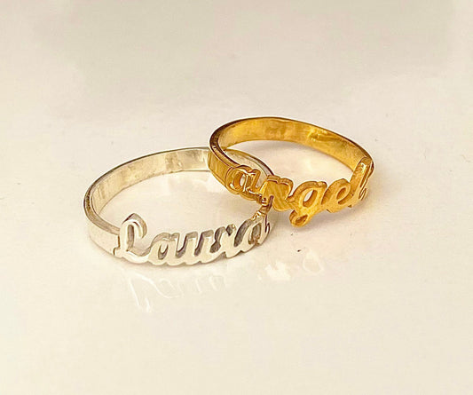 Name Ring, Personalized Rings, Name Jewelry, Stackable Name Rings, Stack Rings, Personalized Gift , Ring With Name, Custom Rings
