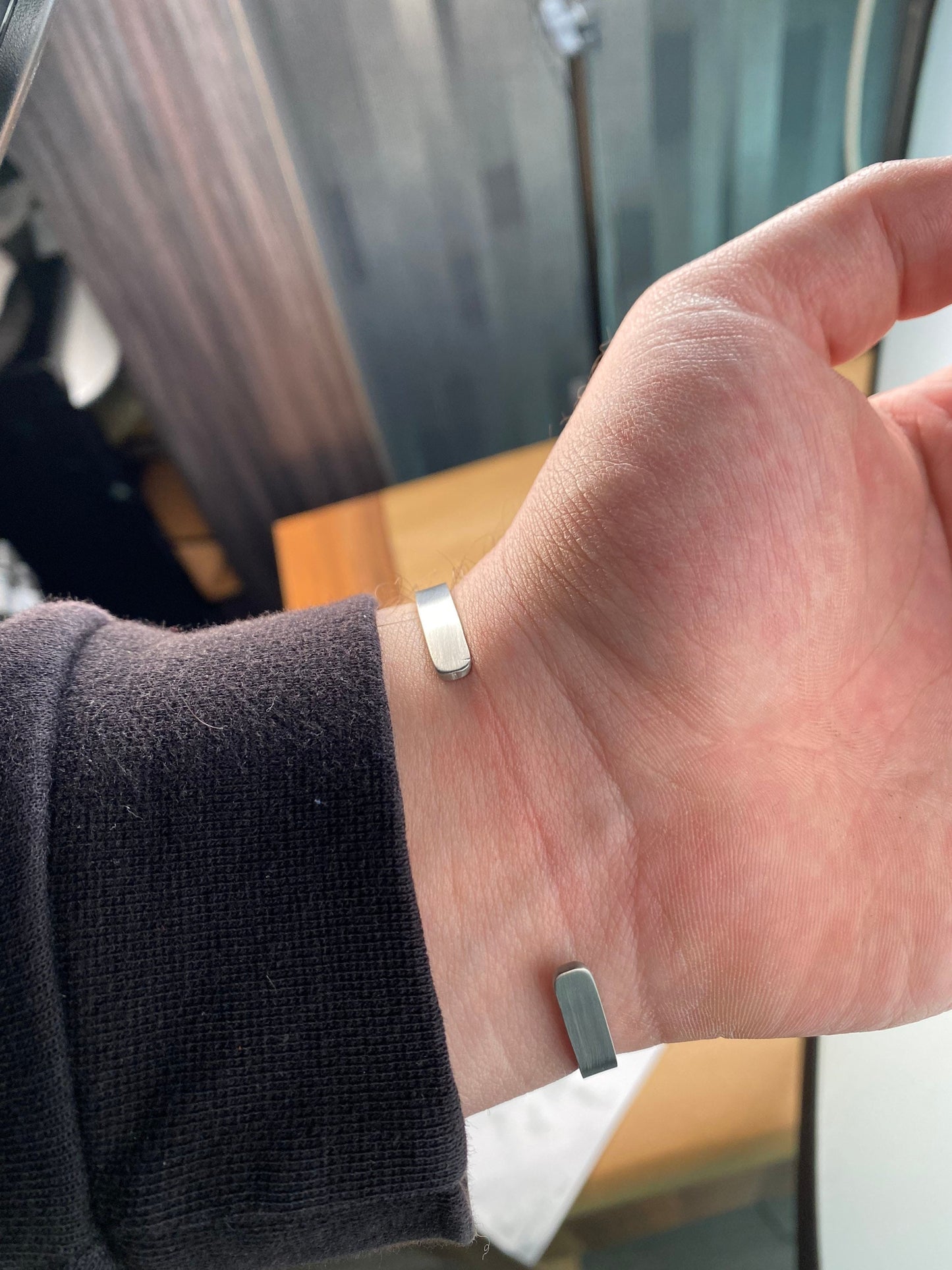 Stainless Steel Cuff Bracelet - Adjustable Cuff Bracelet- Personalized Gift - Mothers Day Gift - Mom Gift - Personalized Jewelry