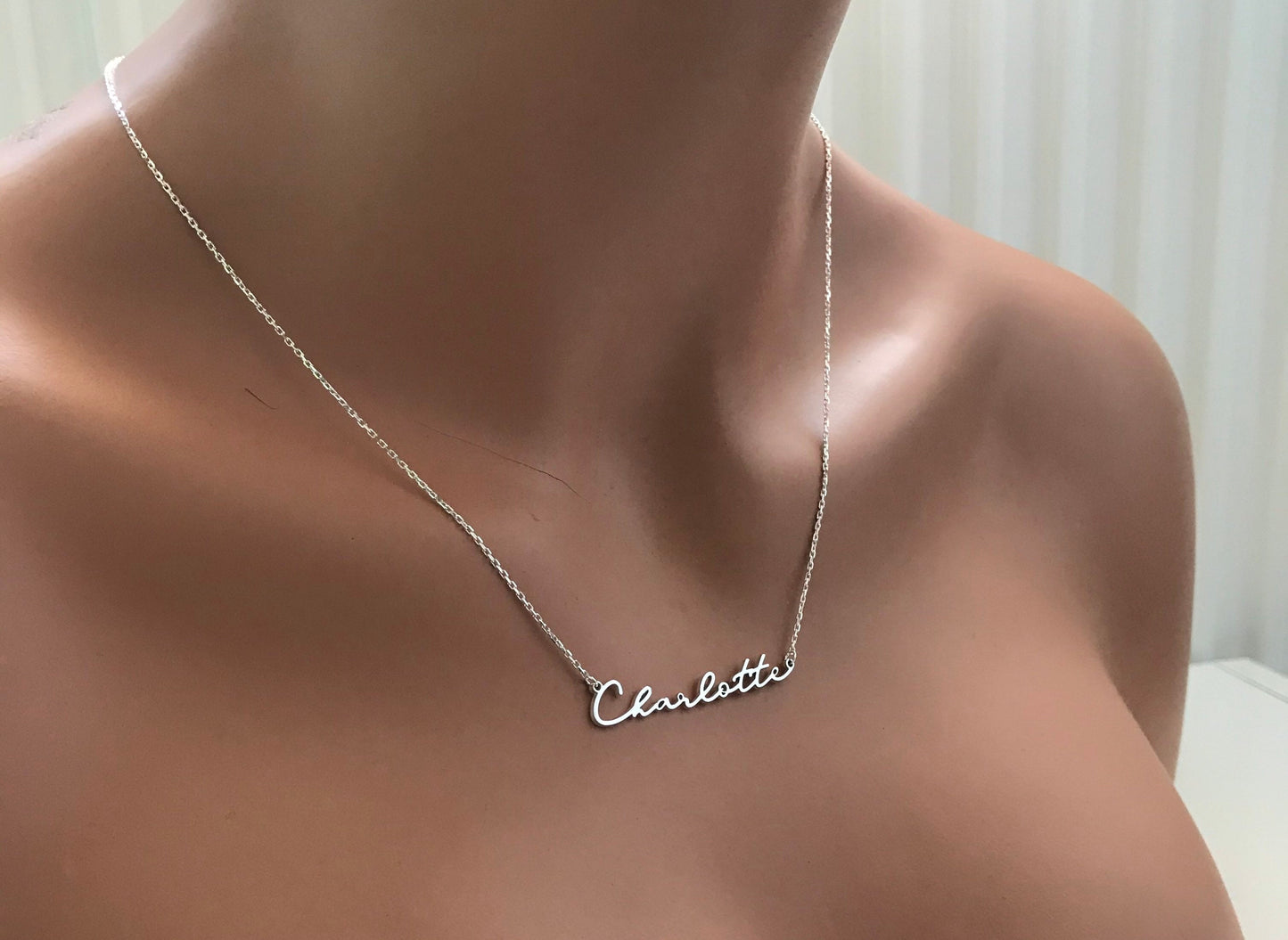 Sterling Silver Name Necklace • Name Necklace • Personalized Necklace • Personalized Gift • Personalized Jewelry • Necklaces For Women-DNA01