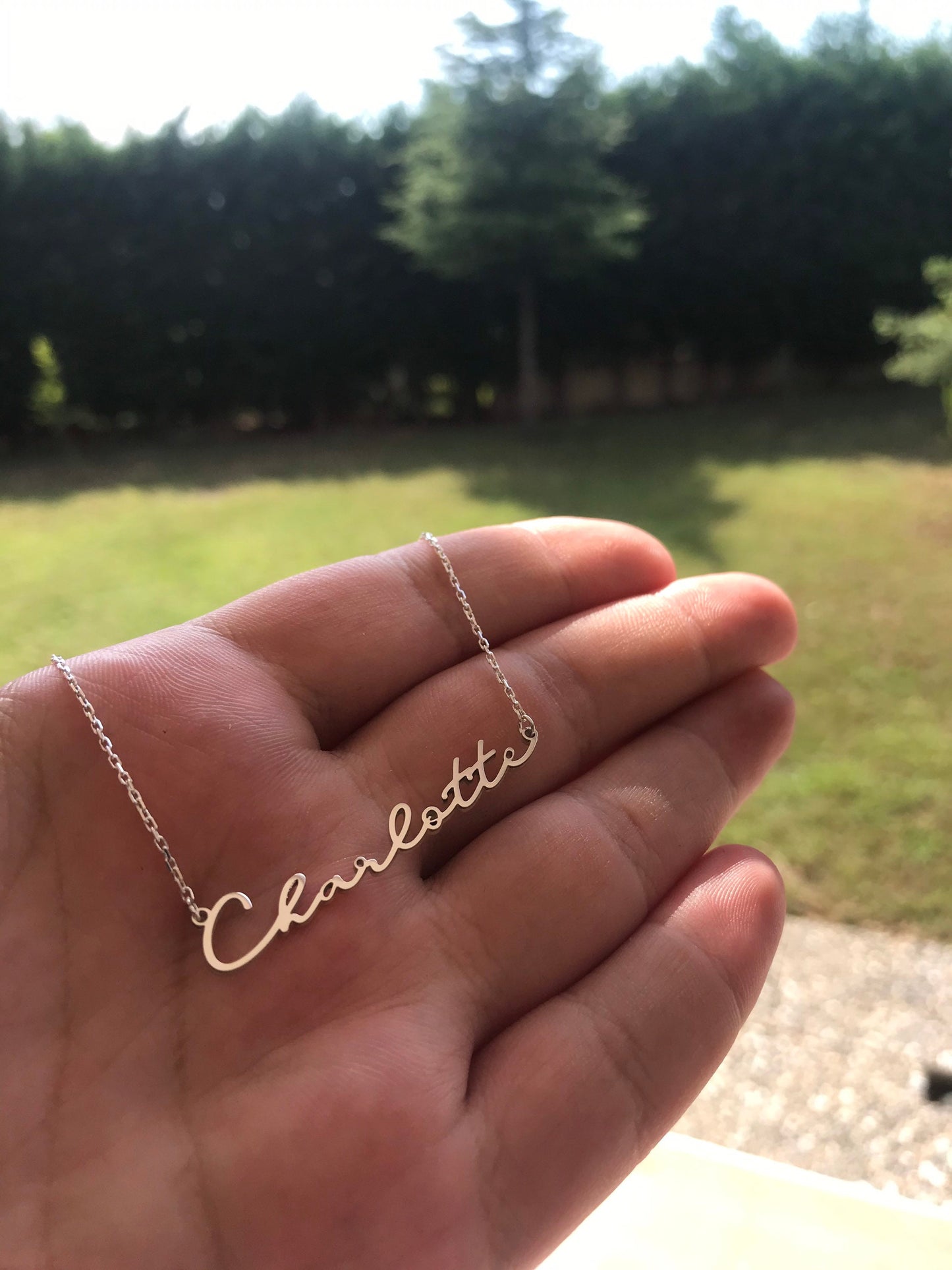 Sterling Silver Name Necklace • Name Necklace • Personalized Necklace • Personalized Gift • Personalized Jewelry • Necklaces For Women-DNA01