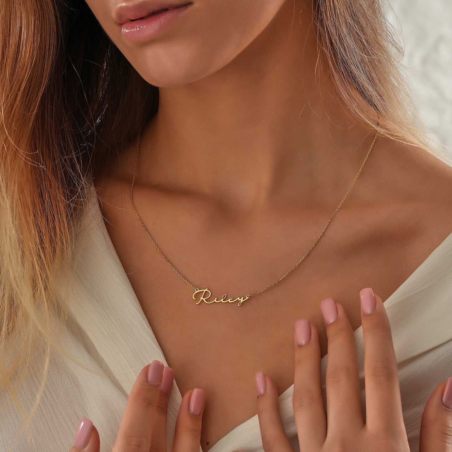14K Gold Custom Name Necklace,Custom Name Jewelry,Gold Personalized Jewelry, Birthday Gift for Her,2023 Christmas Gift,Perfect Gift For Mom