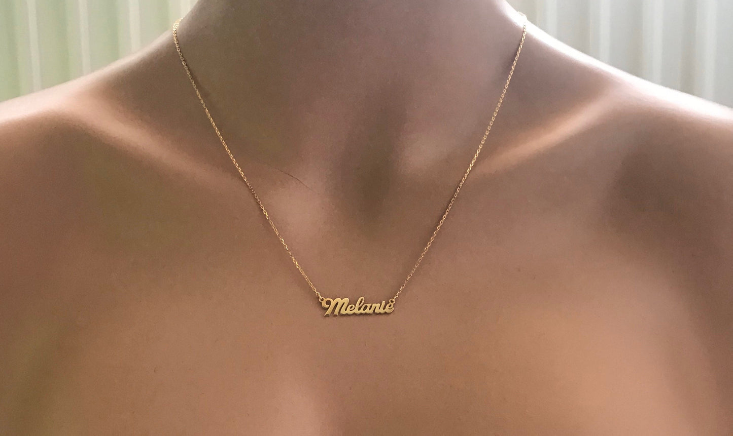 Personalized Name Necklaces, Personalized Name Necklaces , Script Name Necklaces, Mothers Day Jewelry , Gift for Her , Persoanlized Gift