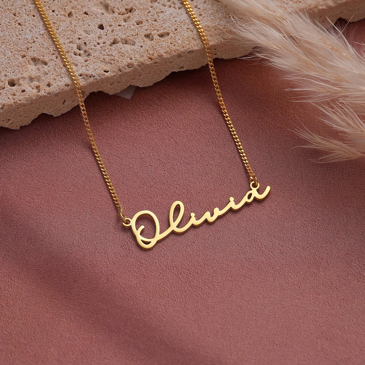 14K Gold Custom Name Necklace,14K Gold Plated Name Necklace,Personalised Name Necklace,Birthday Gift for Her, Mother's Day Gift,Gift for Mom