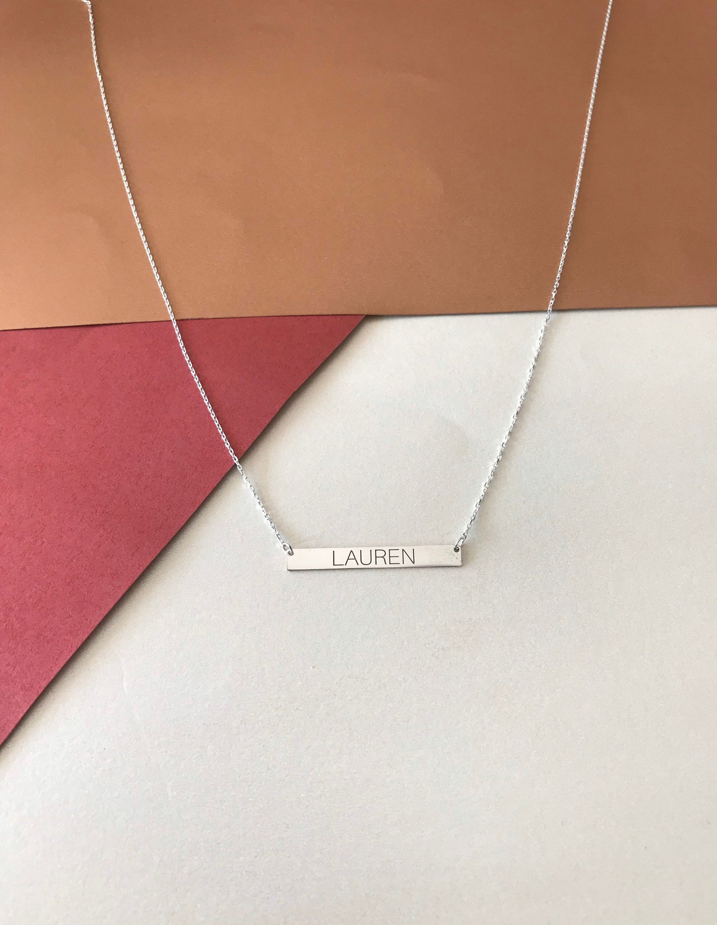 Custom Bar Necklace • Personalized Necklace • Valentine’s Gift • Best Friend Necklace • Anniversary Necklace • Personalized Gift