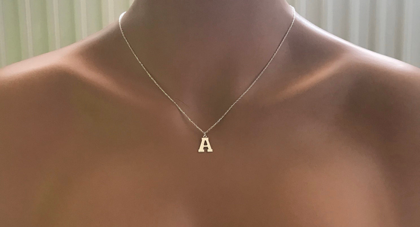 Sideways Initial Necklace • Letter necklace • Sideways cross • Personalized necklace • Gift For Her• Necklace For Women • Necklace With Name