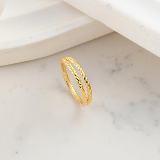 14k Gold rings, WATERPROOF minimalist rings, plain thin ring, wide band chunky ring, wedding band for women men couple ring jewelry gifts