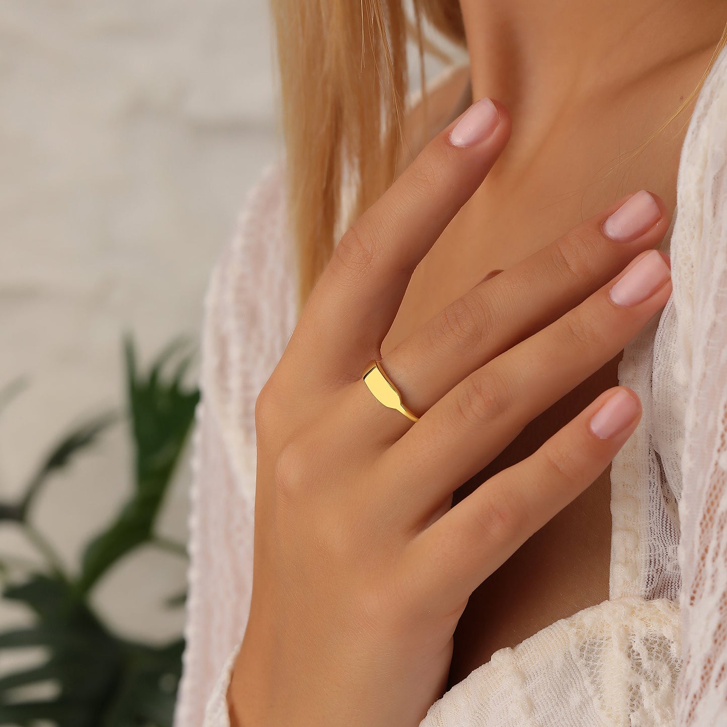 14K Gold Custom Delicate Name Ring • Custom Stacking Rings • Skinny Custom Ring • Bridesmaids Gift • Baby Name Mom Gift • MOTHERS GIFT