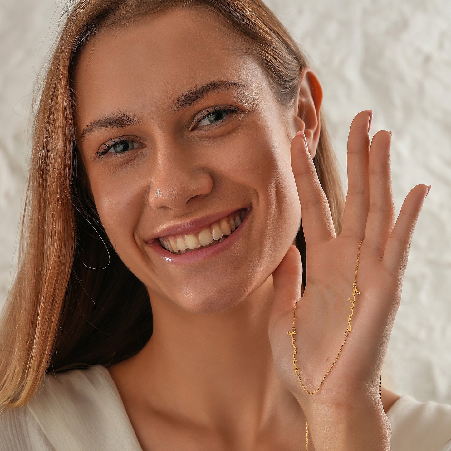 14K Custom Two Name Handwriting Necklace, 18k gold, Personalized Jewelry, Name Necklace, Personalized Gift, Baby Shower, Custom Gifs for Her