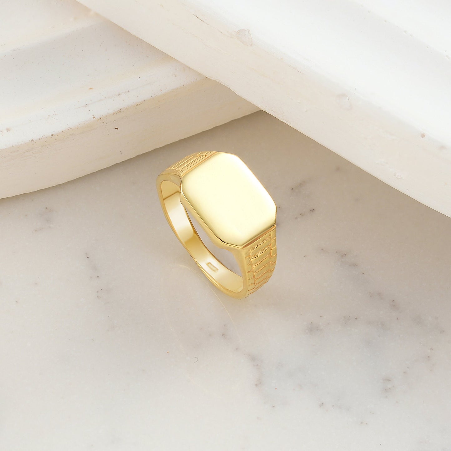 14K Gold Signet Ring, Custom Engraved Ring, Signet Ring Women, Birthday Gifts, Personalized Gifts,Gift for Her, Gold ,Silver and Rose