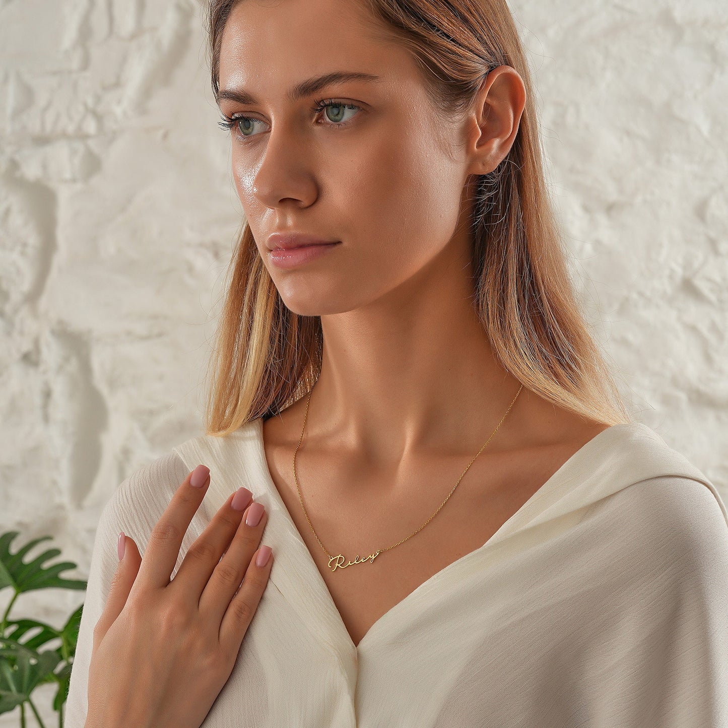 14K Gold Custom Name Necklace , Gold Name Necklace , Personalized Jewelry , Gift for Her , Necklaces for Women , Personalized Gift , Jewelry