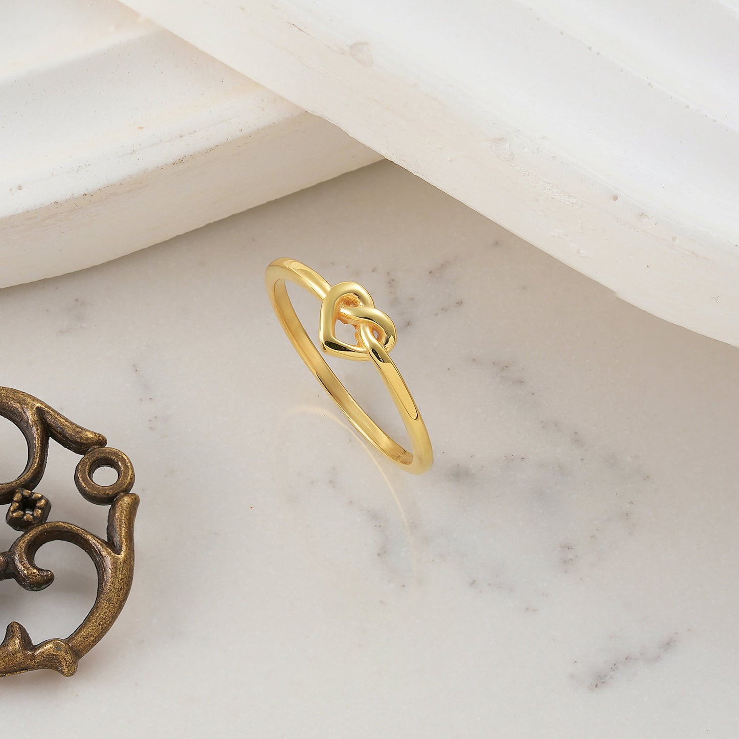 14K Dainty Love Knot Ring, Mother Daughter Ring, Knot Ring, Friendship Ring, 14k Gold Knot jewelry for women, Dainty Gold Filled Thin Ring