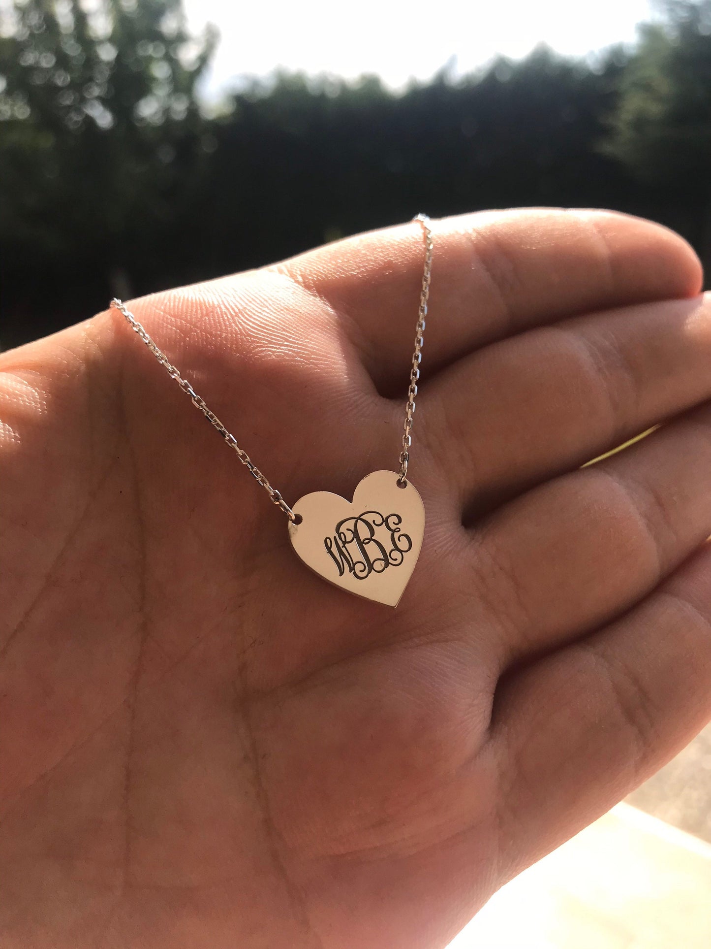 Custom Heart Necklace • Sister Mother Gift • Dainty Monogram Necklace • Bridesmaids Gifts • Personalized Gifts • Perfect Gift For Her