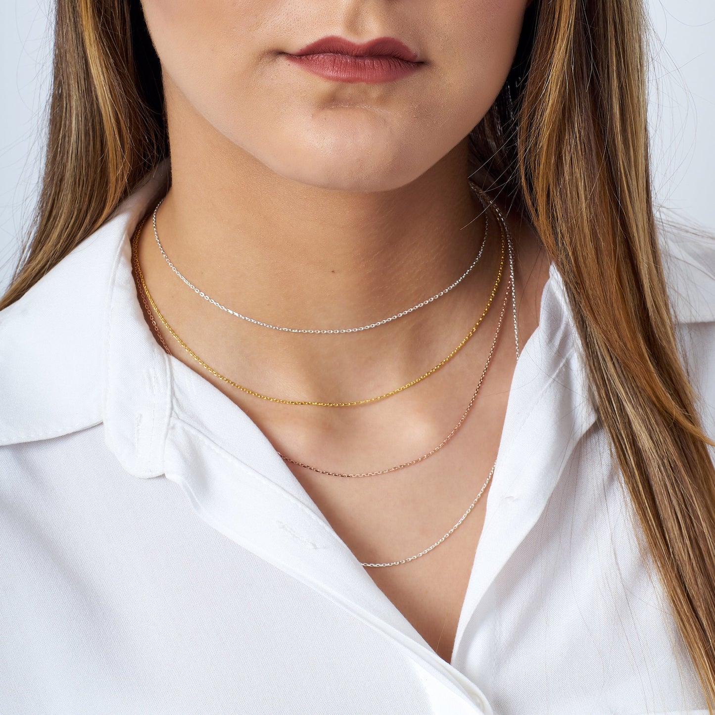 Solid 925k Sterling Silver Cable Chain, 14" 16" 18" 20" 22" 24" length, 925 Solid, Sterling Silver, Finished Chain, Necklace