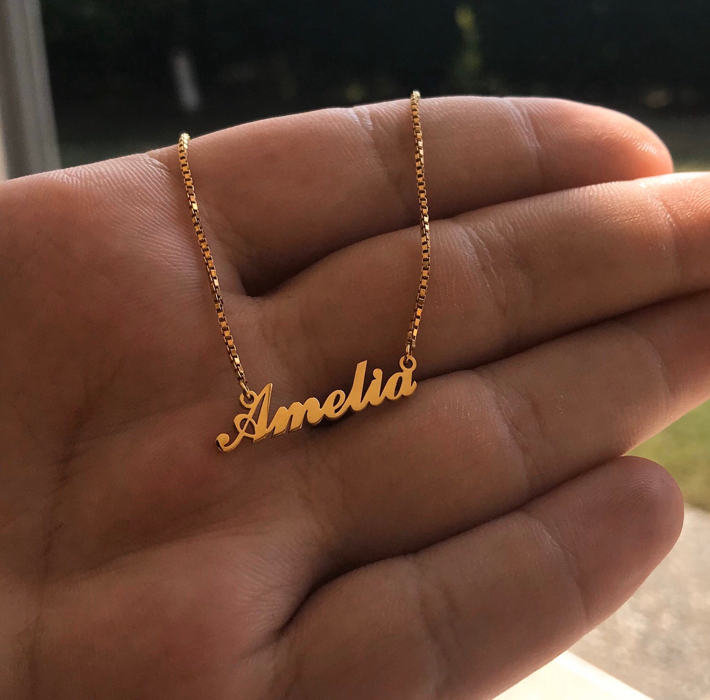 Tiny Gold Name Necklace,Name necklace, Custom Name Necklace,Personalized Name Necklace,personalized jewelry,personalized necklace