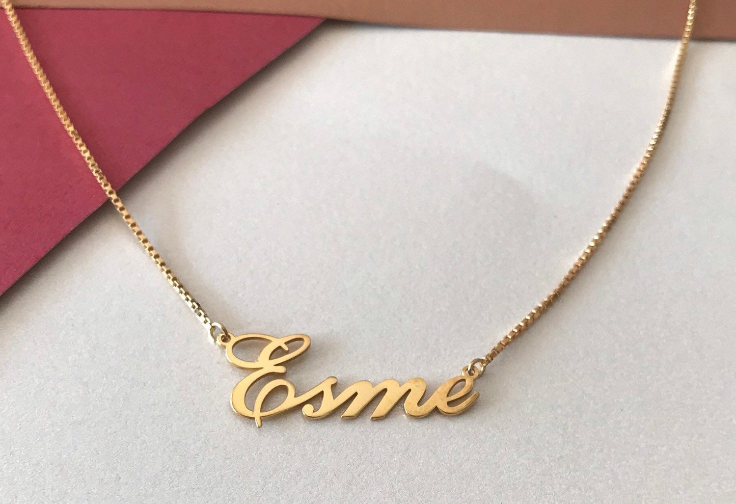 Uk Dainty Name Necklace • Personalized Necklace • Personalized Gift  • Birthday Gift • Personalized Jewelry • Name Necklace