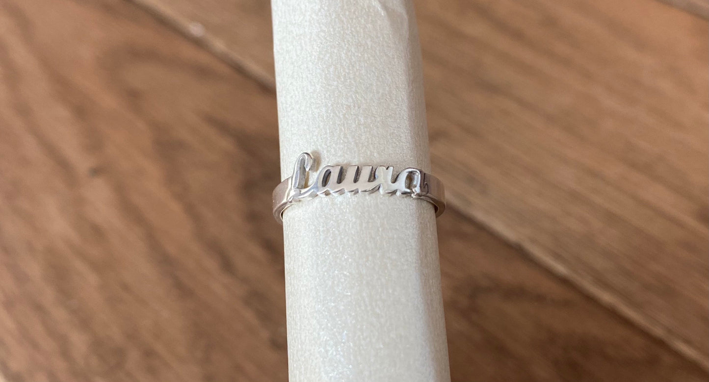 Name Ring, Personalized Rings, Name Jewelry, Stackable Name Rings, Stack Rings, Personalized Gift , Ring With Name, Custom Rings