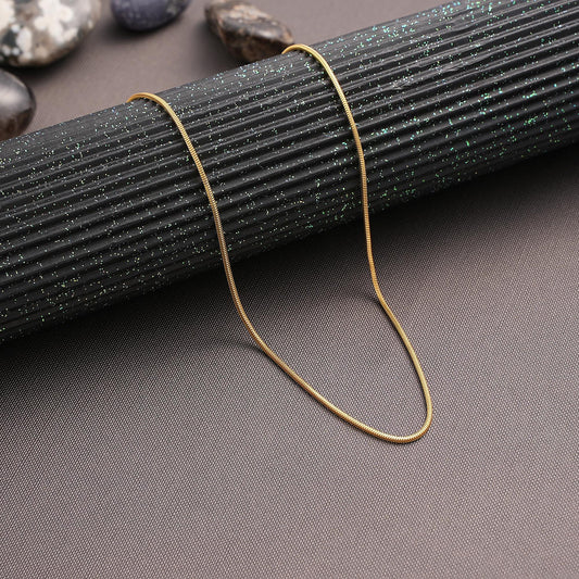 14K Gold Snake Chain Necklace , Snake Chain Necklace Gold, Herringbone Chain, Snake Necklace for Her, Everyday Necklace for Women, Mom Gifts