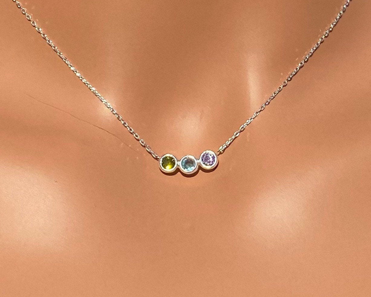 Personalized Birthstone Necklace gifts for Mom, Birthstone Necklace, Gifts for Her, Birthday Gift, Birthstone Gifts, Christmas Gifts