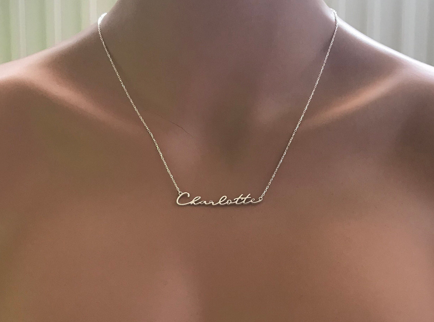 Sterling Silver Name Necklace • Name Necklace • Personalized Necklace • Personalized Gift • Personalized Jewelry • Necklaces For Women-DNA01
