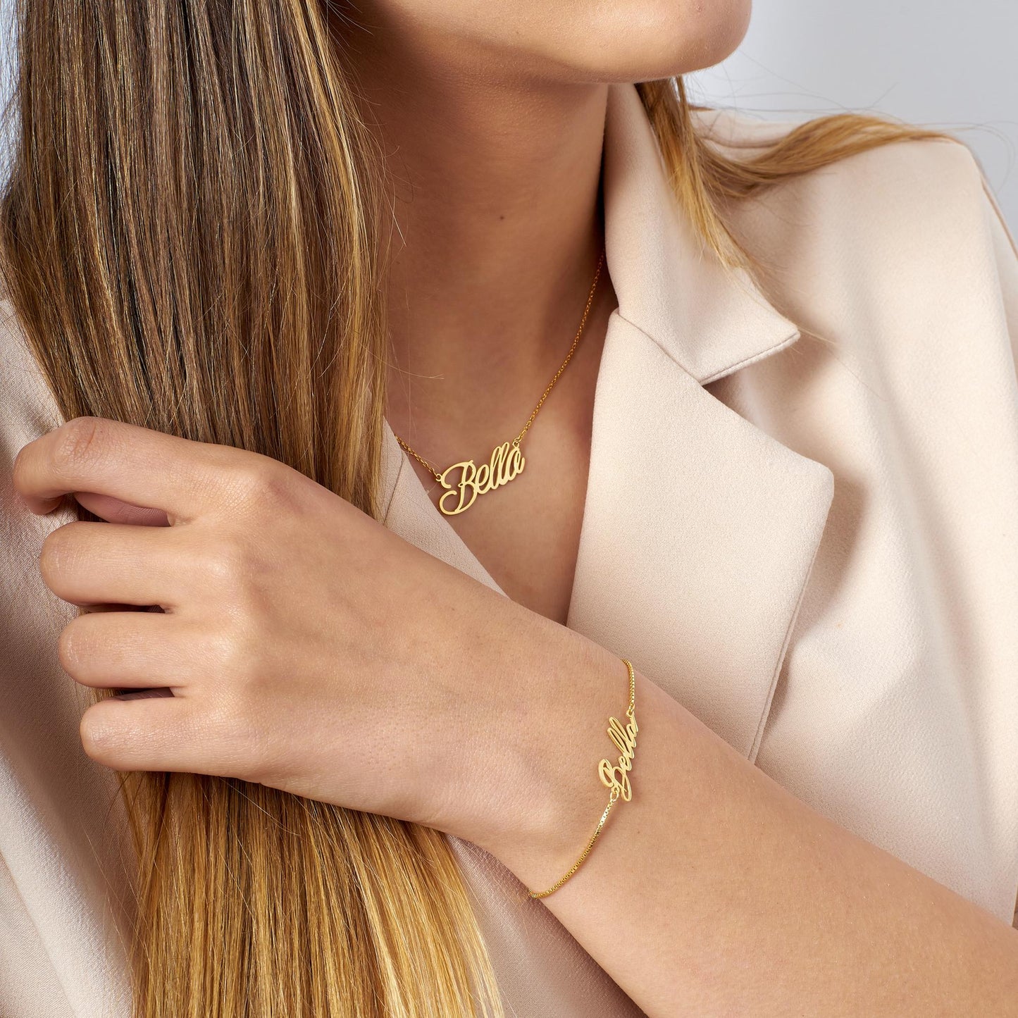 14K Gold Name Bracelet,Personalized Name Bracelet,Dainty Layering Bracelet,Custom Name Jewelry,Gift for Mom,Perfect Mother day Gift