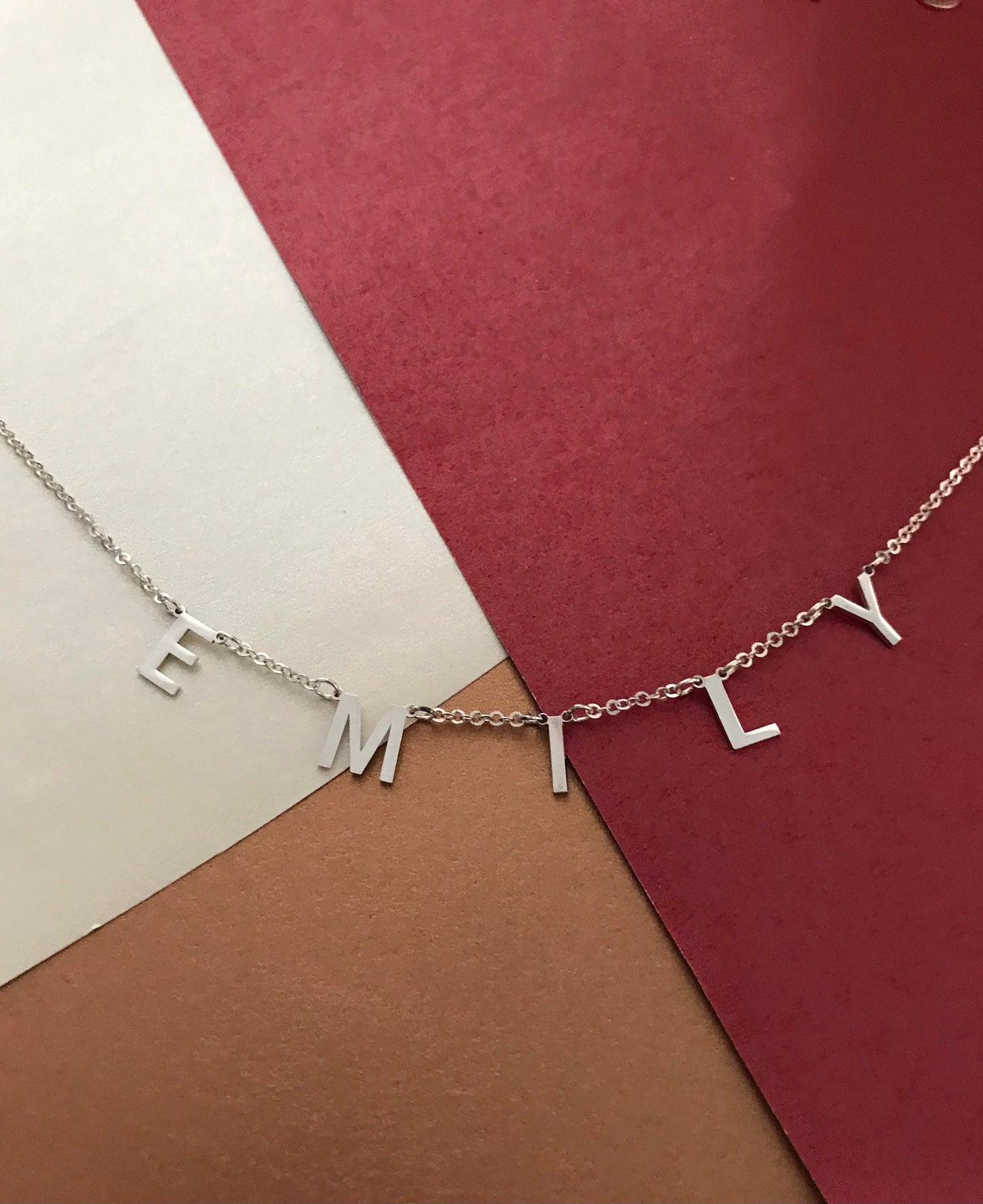 Gold Custom Letter Necklace • Initial Necklace • Custom Necklace • Gifts For Mom • Moms Gift • Christmas Gift • Personalized Letter Necklace