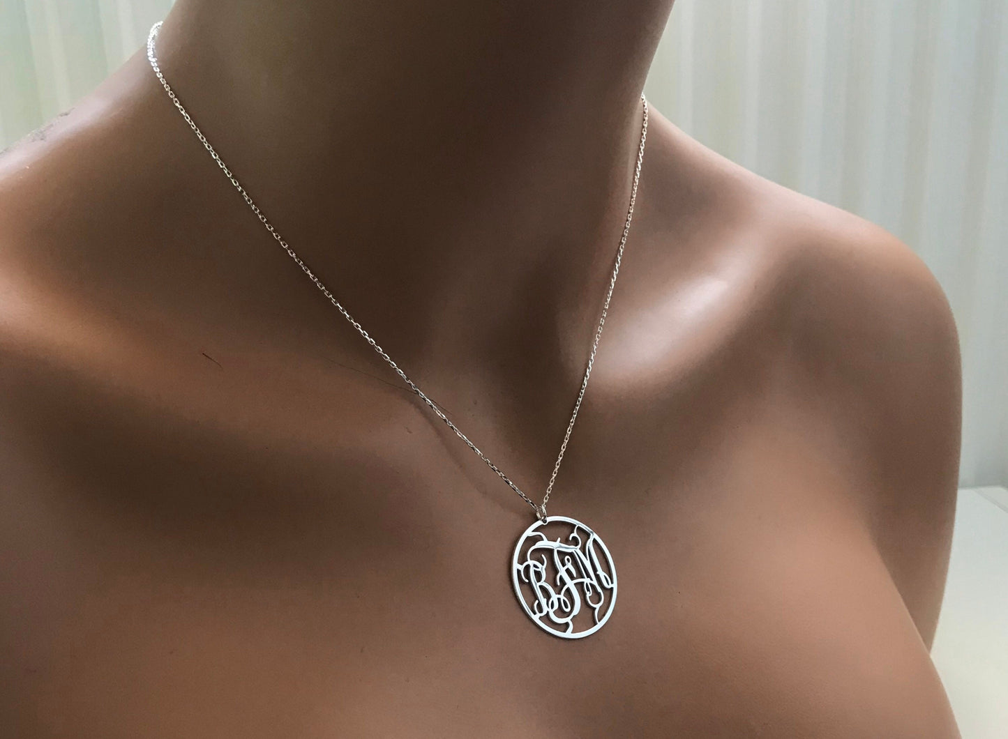 Monogram Necklace • Dainty Necklace • Personalized Gift • Bridesmaids Gifts • Name Jewelry • Custom Necklace • Gift For Mom • Christmas Gift