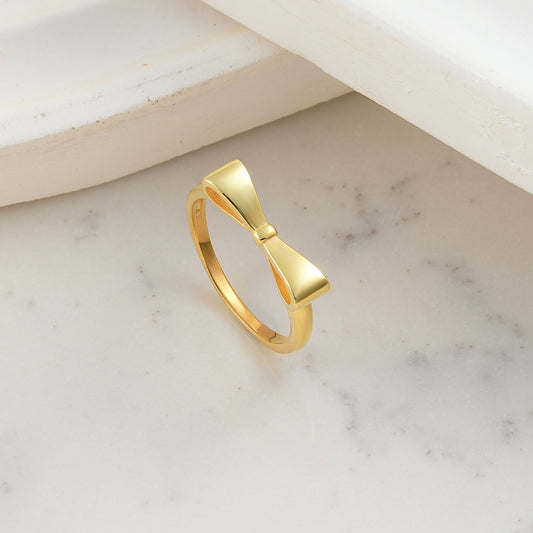 14K Gold Knot Bow Tie Ring, Thin Stacking Rings•Midi Ring, Twist Ring, Lined Ring•Notched Ring•Thin Gold Rings•Pinky Ring•Minimalist Rings