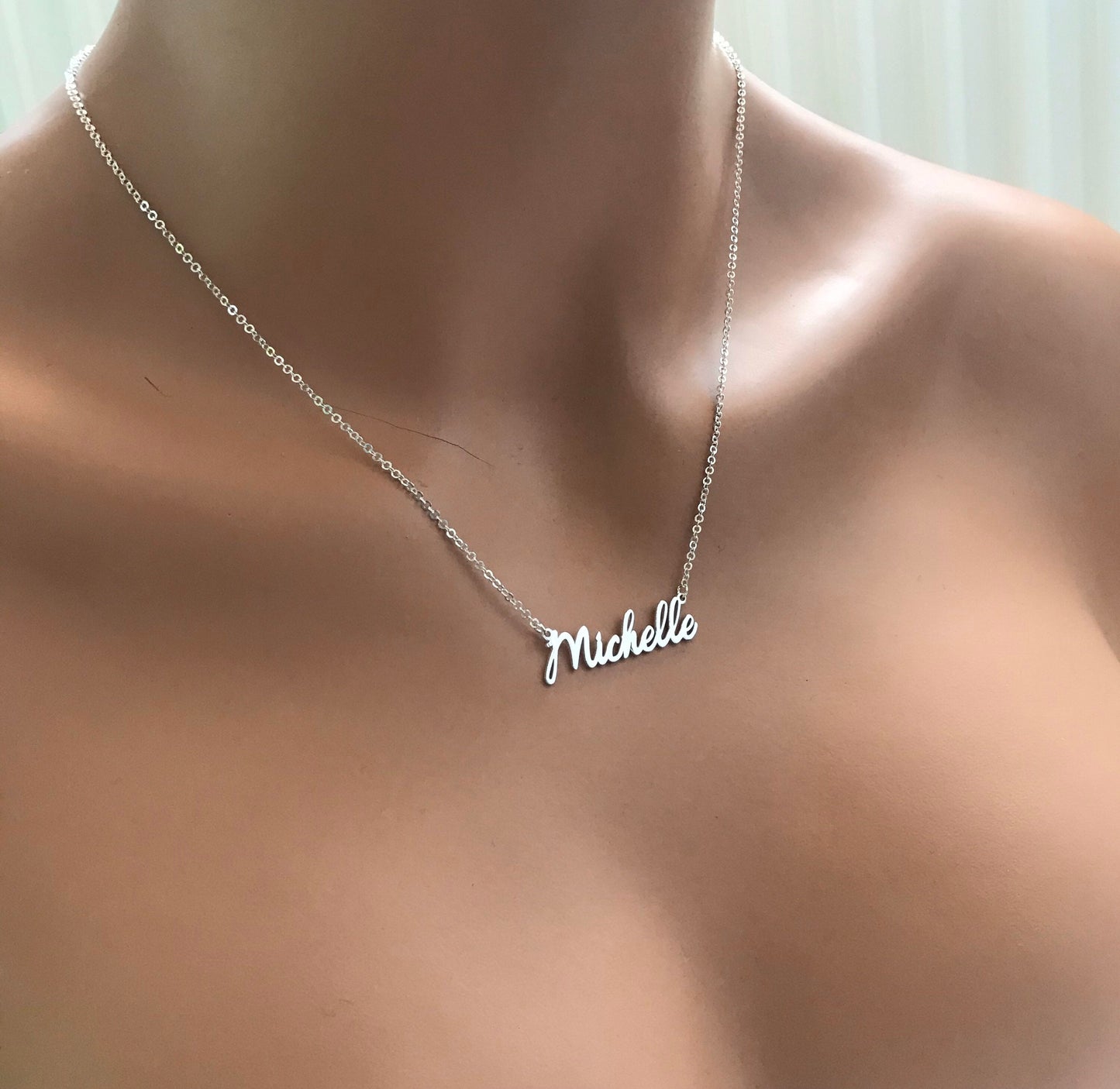 Name necklace • Gold Necklace • Mini Necklace • Bridesmaid Gift • Personalized Gifts • Tiny Name Necklace • Gift For Mom • Gift For Women