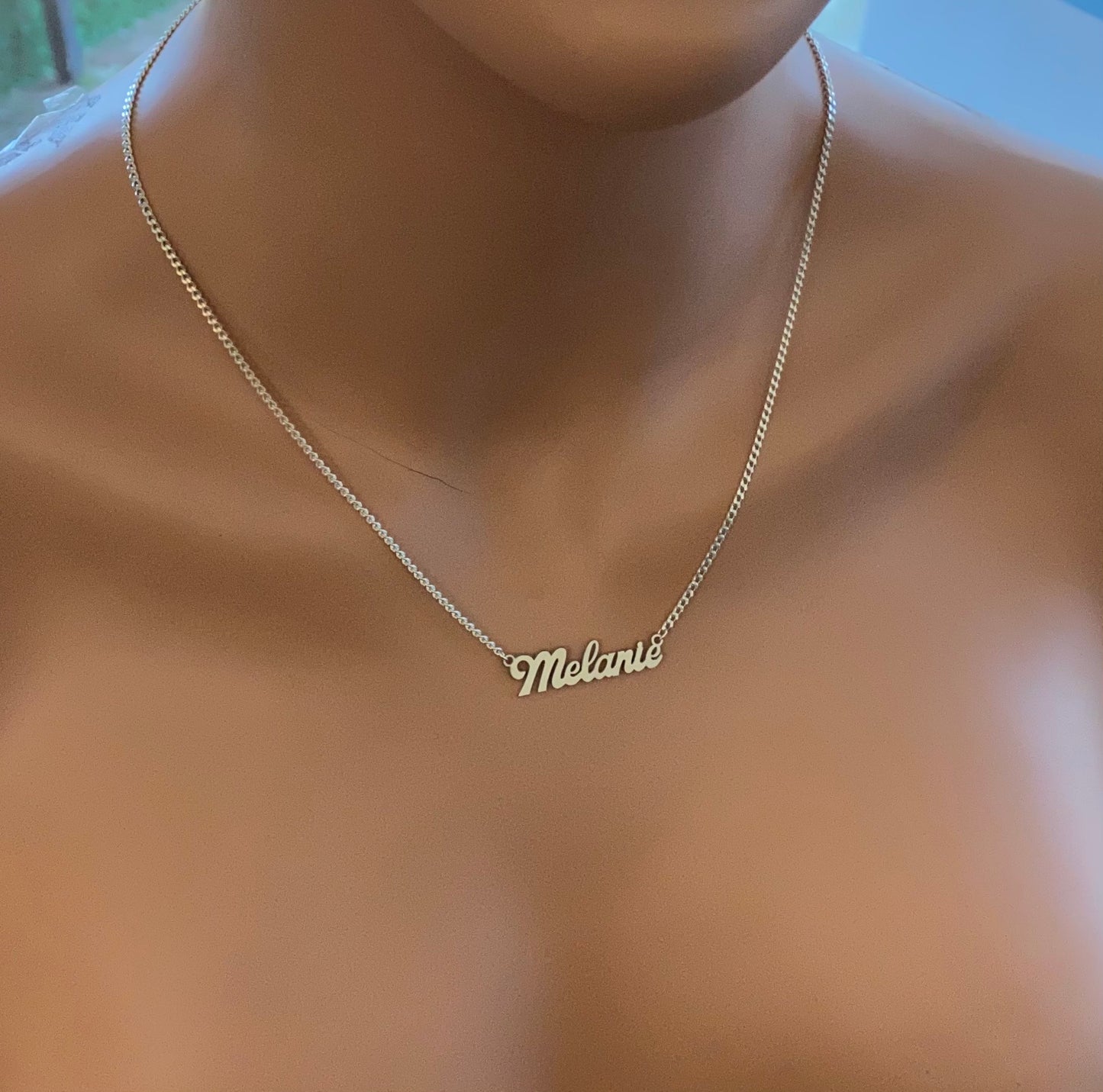 Name Necklace Personalized- Personalized Necklace -Name Necklace -Name Necklace for Women , Curb Chain Name Necklace , Personalized Gift