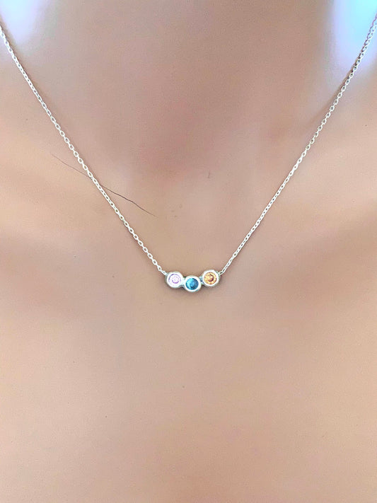 Custom birthstone necklace,Mothers necklace,Family birthstone necklace,Dainty Necklace,Birthstone Necklace,Perfect Gift For Her,Necklaces
