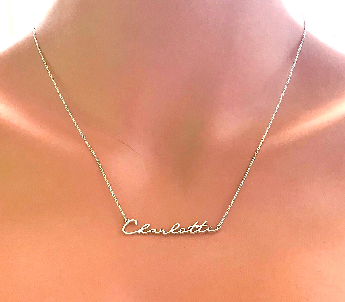 Sterling Silver Name Necklace • Name Necklace • Personalized Necklace • Personalized Gift • Personalized Jewelry • Necklaces For Women-DNA01