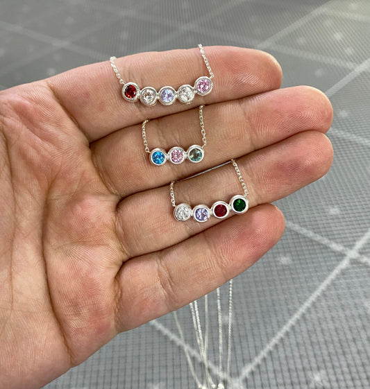 Personalized Birthstone Necklace gifts for Mom, Birthstone Necklace, Gifts for Her, Birthday Gift, Birthstone Gifts, Christmas Gifts