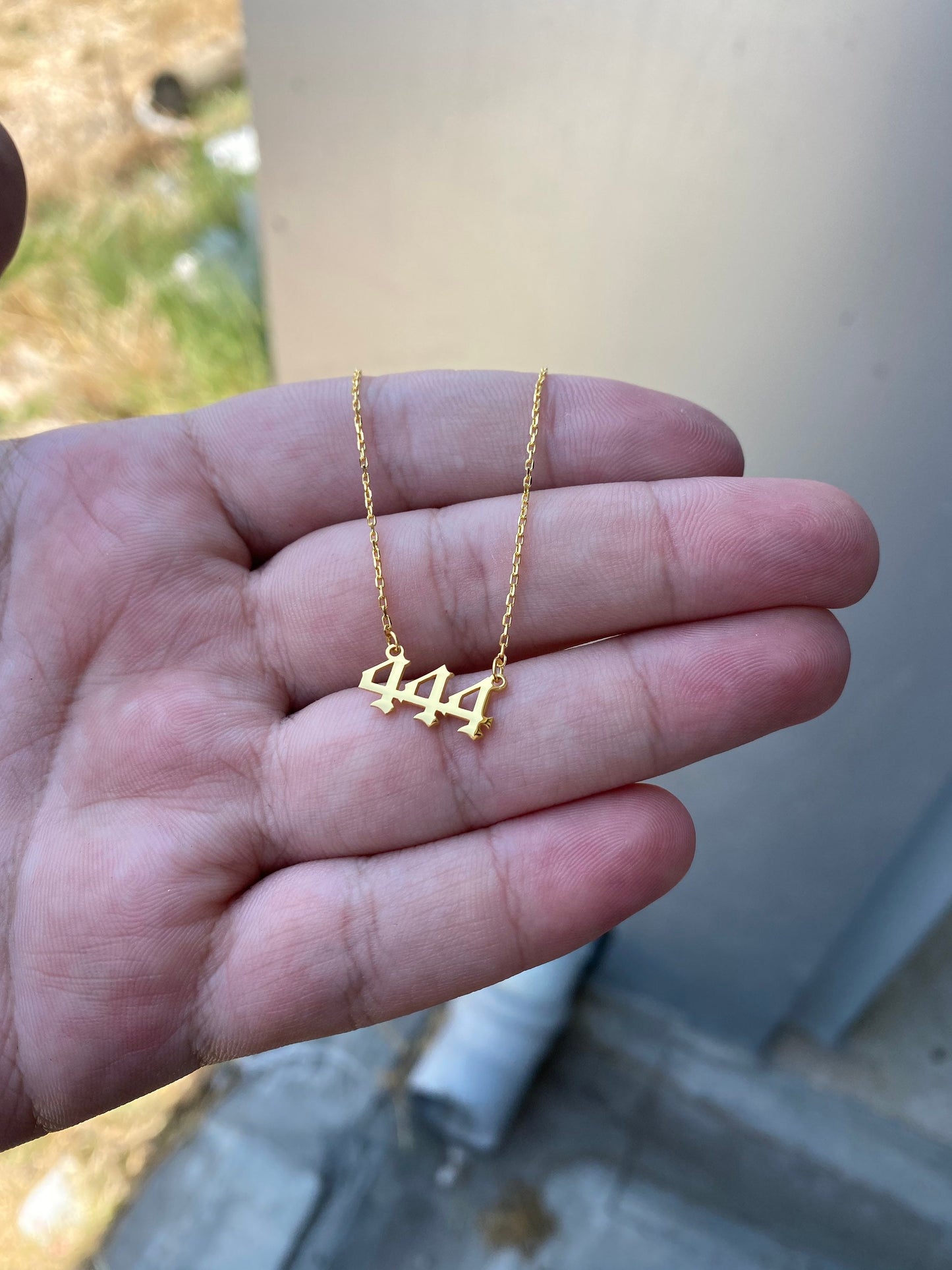 Tiny Angel Number Necklace - 888 Angel Number - angel number poster - 444 Angel number, 925 Sterling Silver Necklace - Solid Gold
