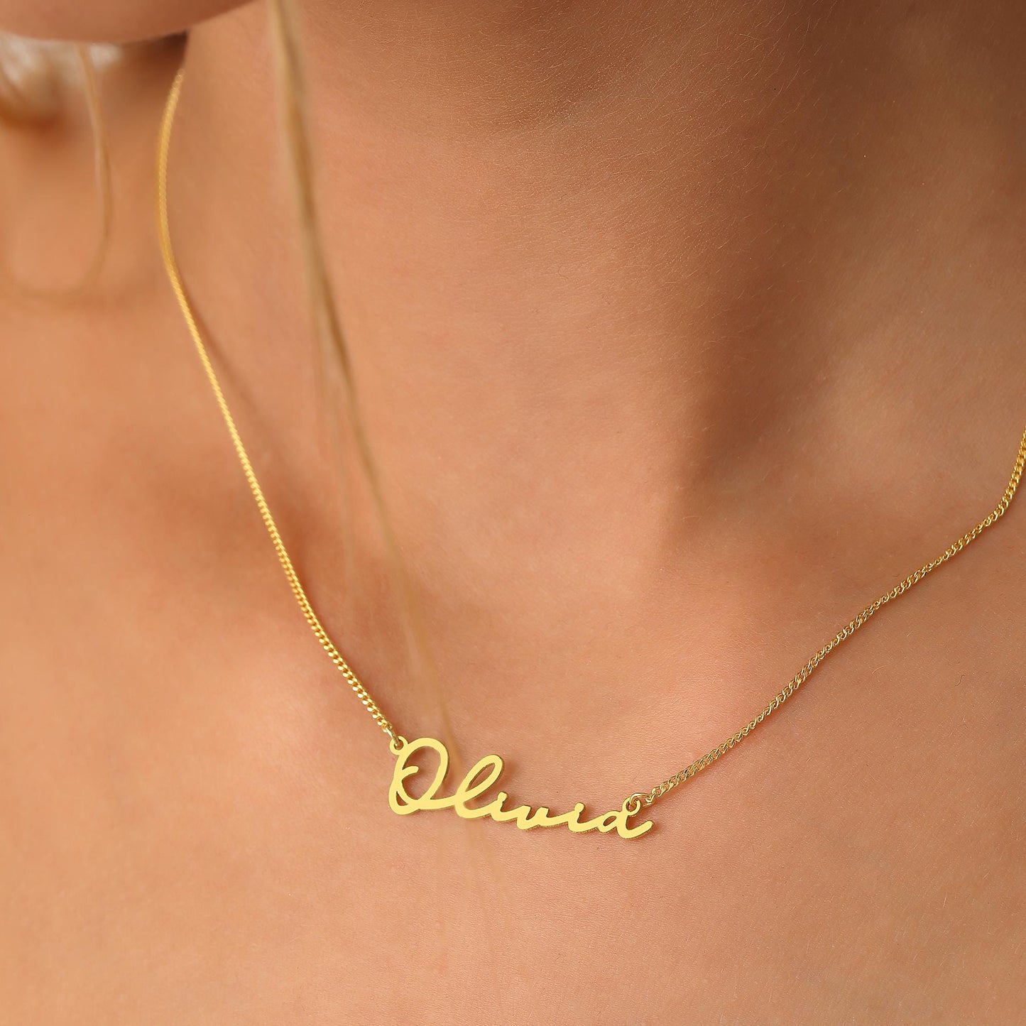 14K Gold Custom Name Necklace,14K Gold Plated Name Necklace,Personalised Name Necklace,Birthday Gift for Her, Mother's Day Gift,Gift for Mom