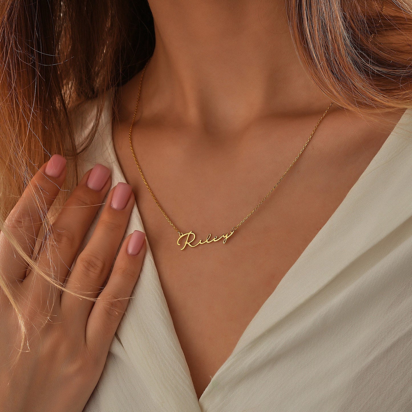 14K Gold Custom Name Necklace,Custom Name Jewelry,Gold Personalized Jewelry, Birthday Gift for Her,2023 Christmas Gift,Perfect Gift For Mom