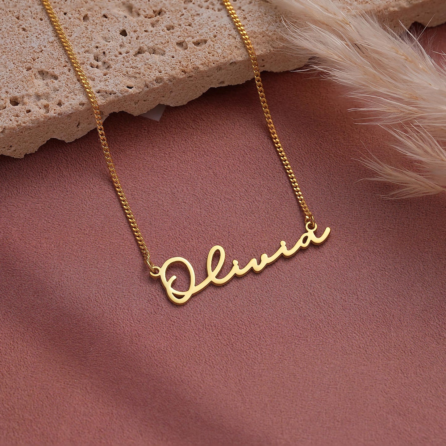 14K Gold Custom Name Necklace,14K Gold Plated Name Necklace,Personalised Name Necklace,Birthday Gift for Her, Mother's Day Gift,Gift for Mom