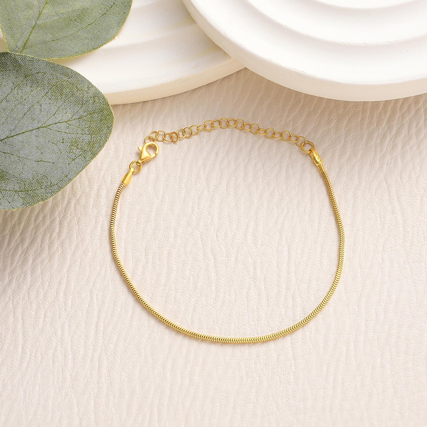 14K Gold Snake Chain Bracelet , Herringbone Chain Bracelet , Lover Bracelet , Gold Bracelet For Women , Birthday Gift , Christmas Gifts