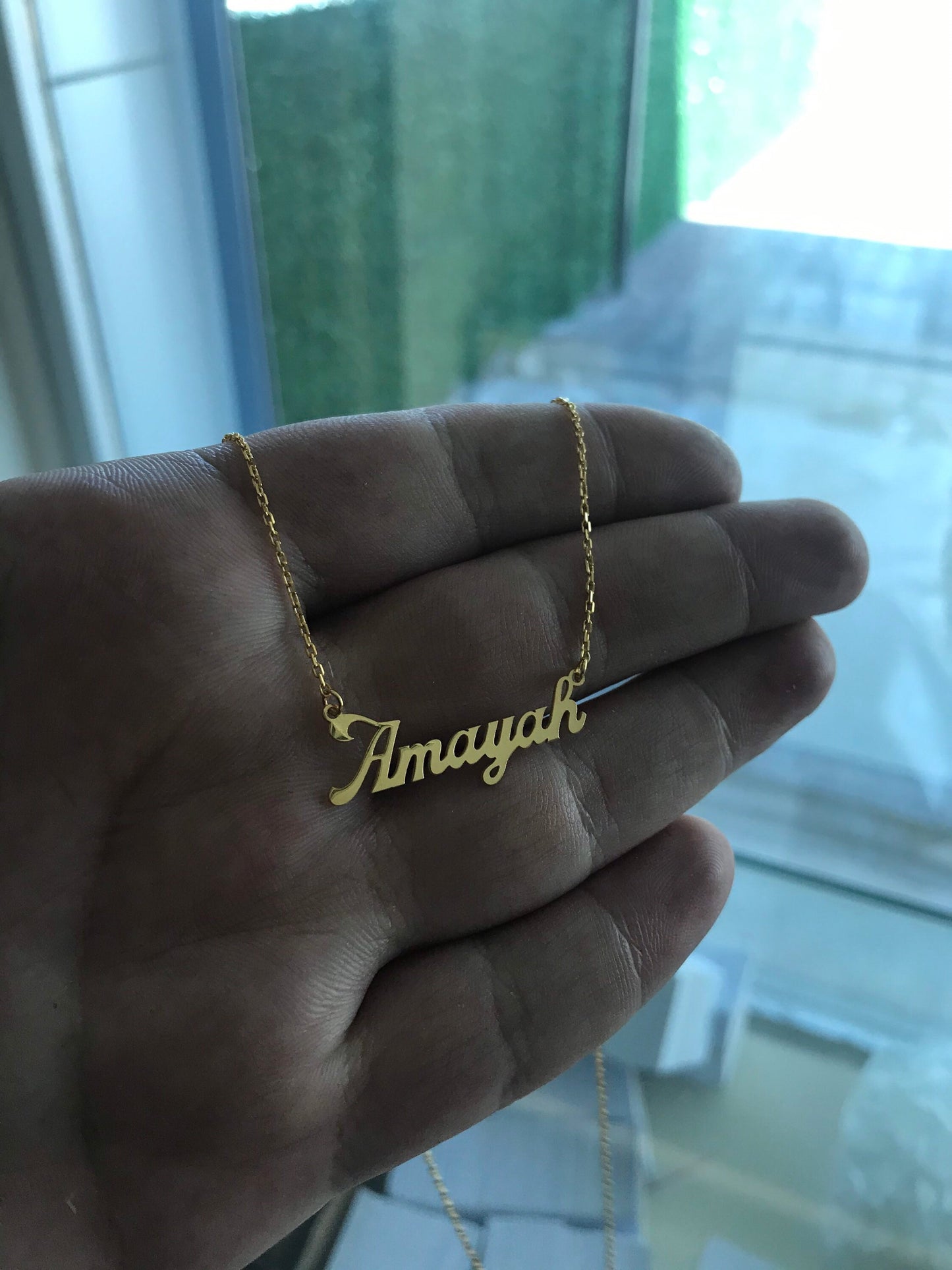 Personalized jewelry , Personalized name jewelry, Perfect gift for her , silver necklace , gold name necklace , Custom name necklace , Gift