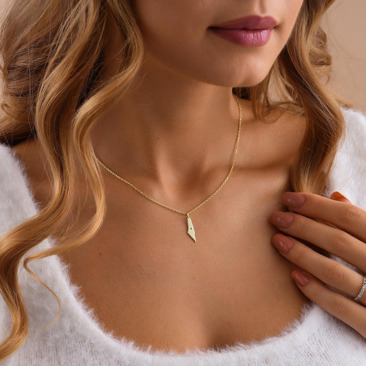 14K Gold Palestine Necklace, Gaza Pendant,Palestine Map Necklace , Palestine Gift , Necklaces for Women , Gift for Her , Islamic Gift
