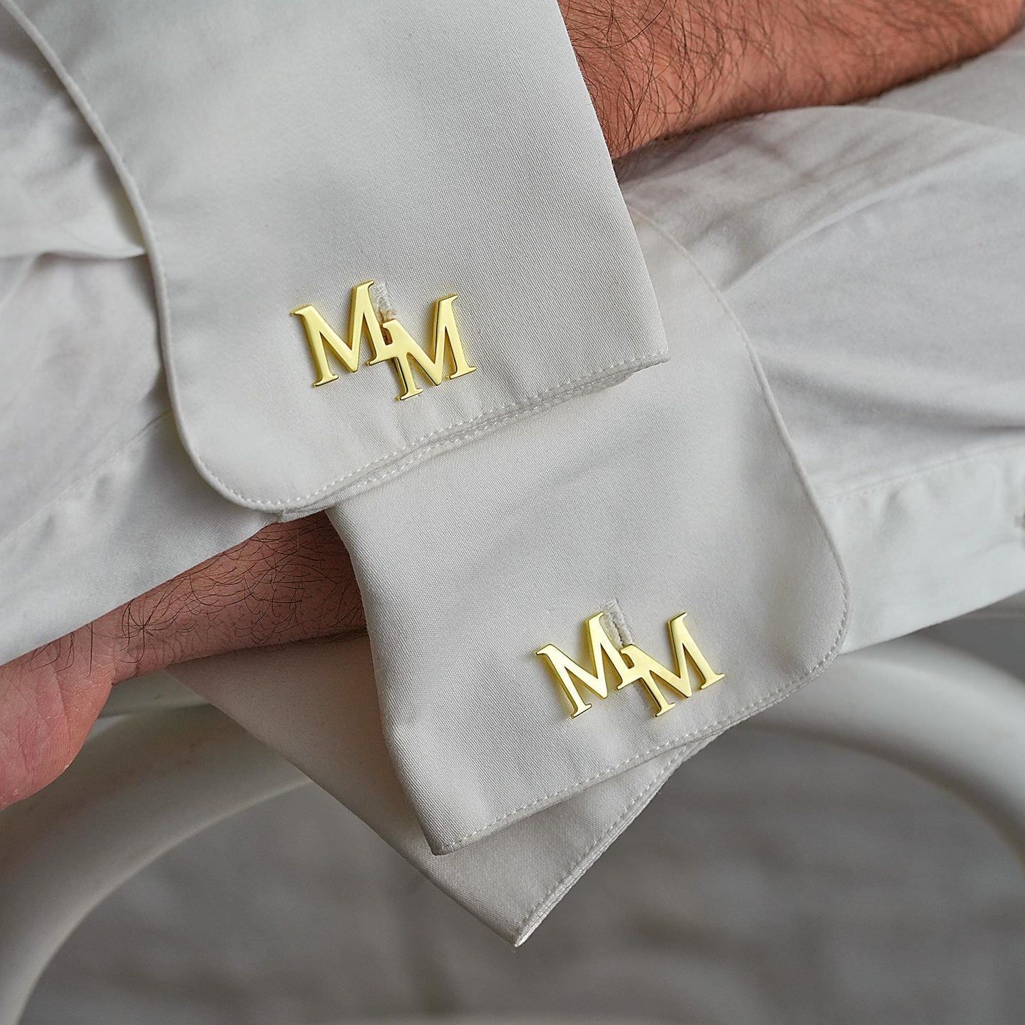 14KGold Custom Groomsmen Gifts,Groomsmen Proposal,Initial Cufflinks,Wedding Gift,Cufflinks for Groom,Father,Best Man Proposal,Christmas Gift