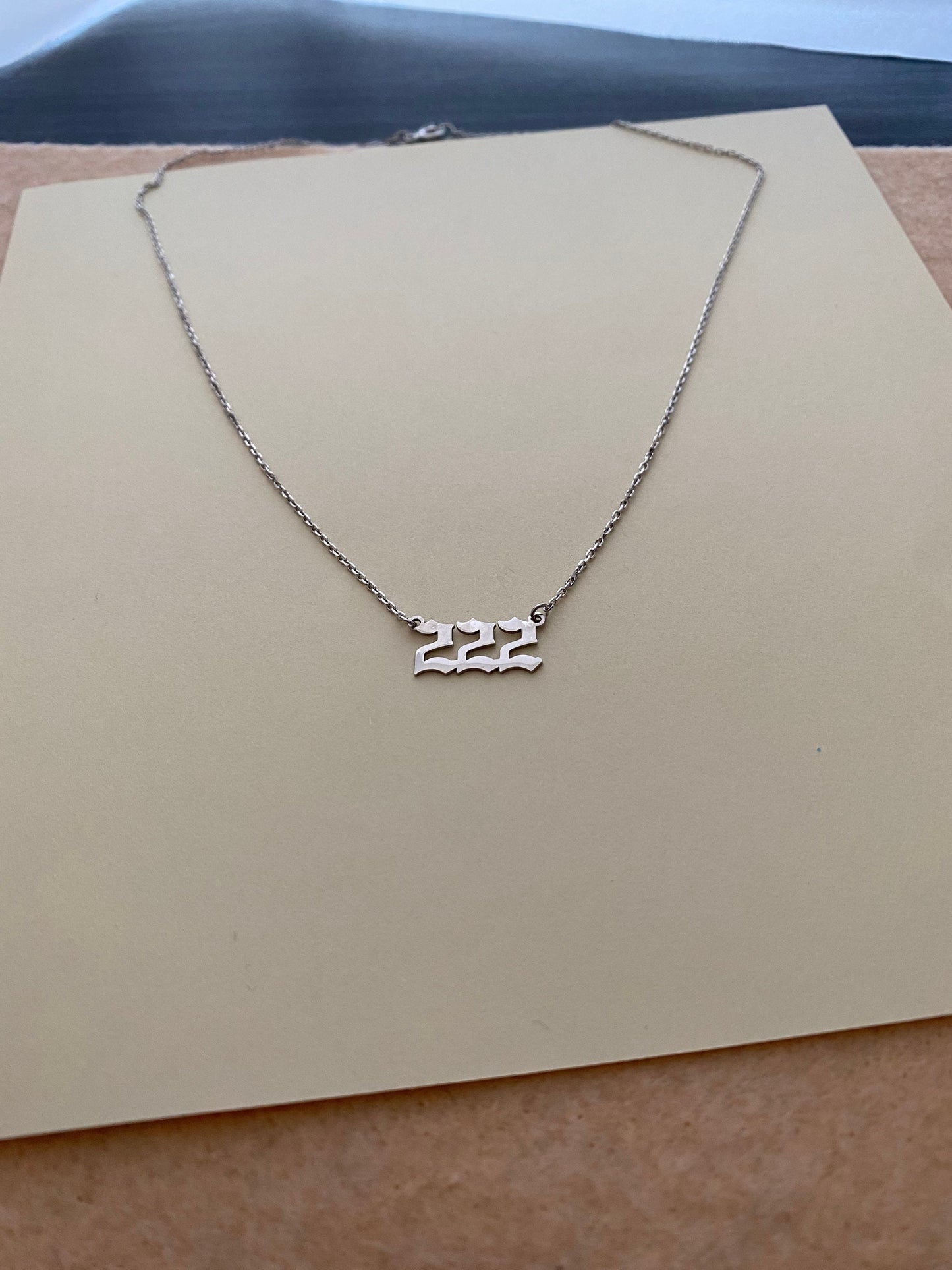 Tiny 1111 Angel Number Necklace - 888 Angel Number - 111 222 333 555 666 777 999 - 444 Angel number, 925 Sterling Silver Necklace - Solid
