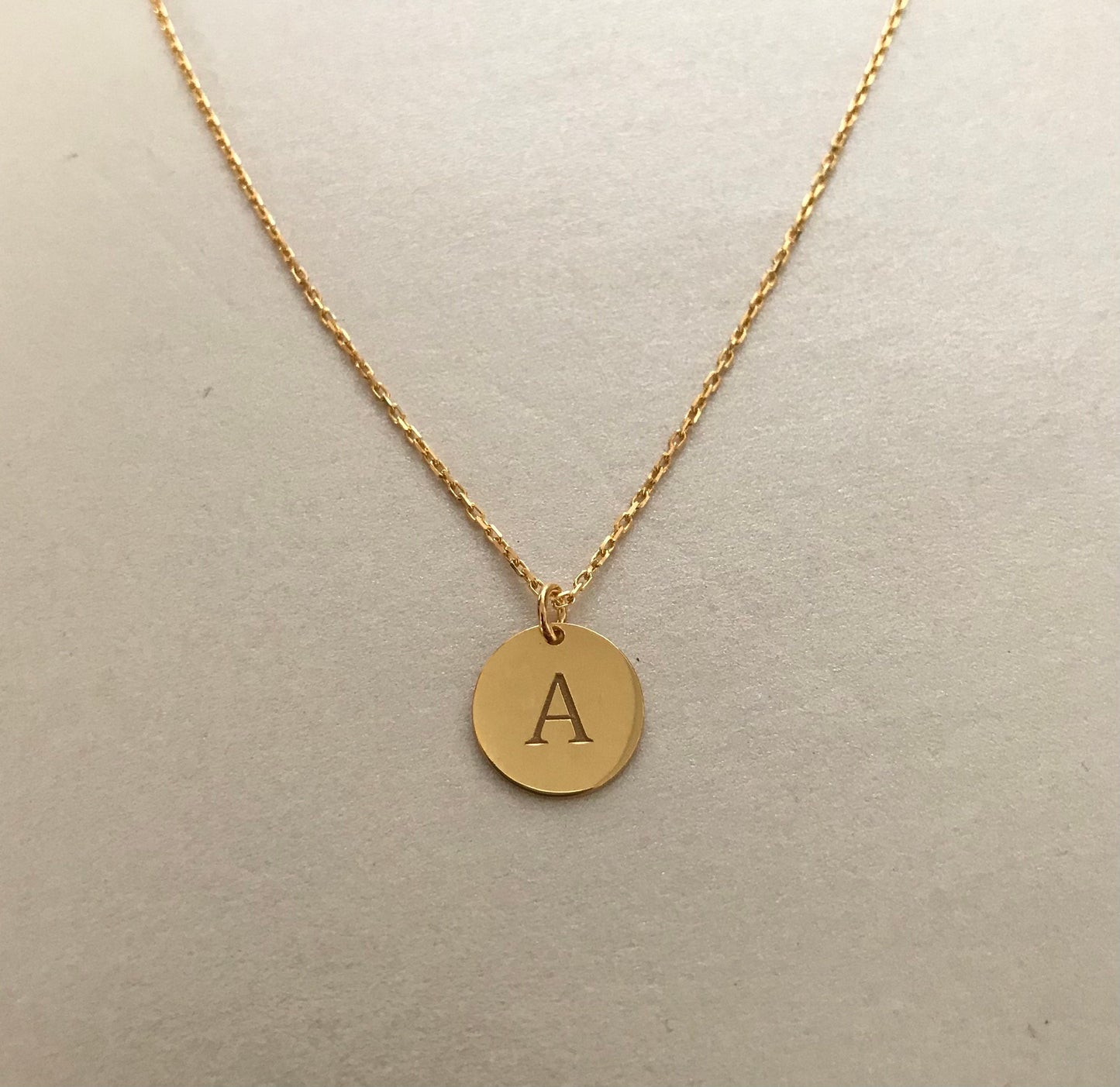 Disc Necklace • İnitial Necklace • Initial Disc Necklace • Personalized Necklace • Personalized Gifts • Personalized Jewelry • Name necklace