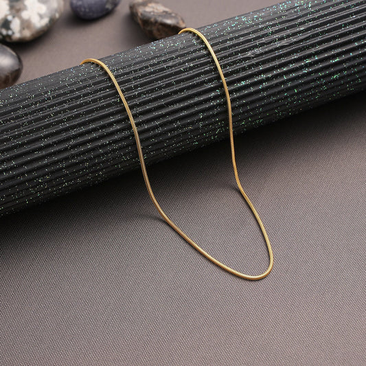 14K Gold Snake Chain Necklace , Everyday Necklace for Women, Gold Herringbone Chain , Choker Herringbone Necklace , Herringbone Necklace