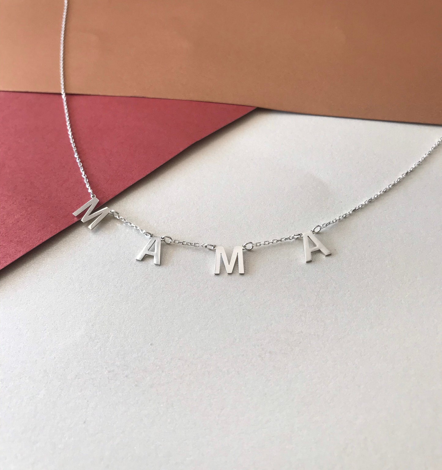 Gold Custom Letter Necklace - Silver Initial Necklace - Personalized Letter Necklace - Mother’s Day Gift - Bridesmaid Gift - Mom Gift