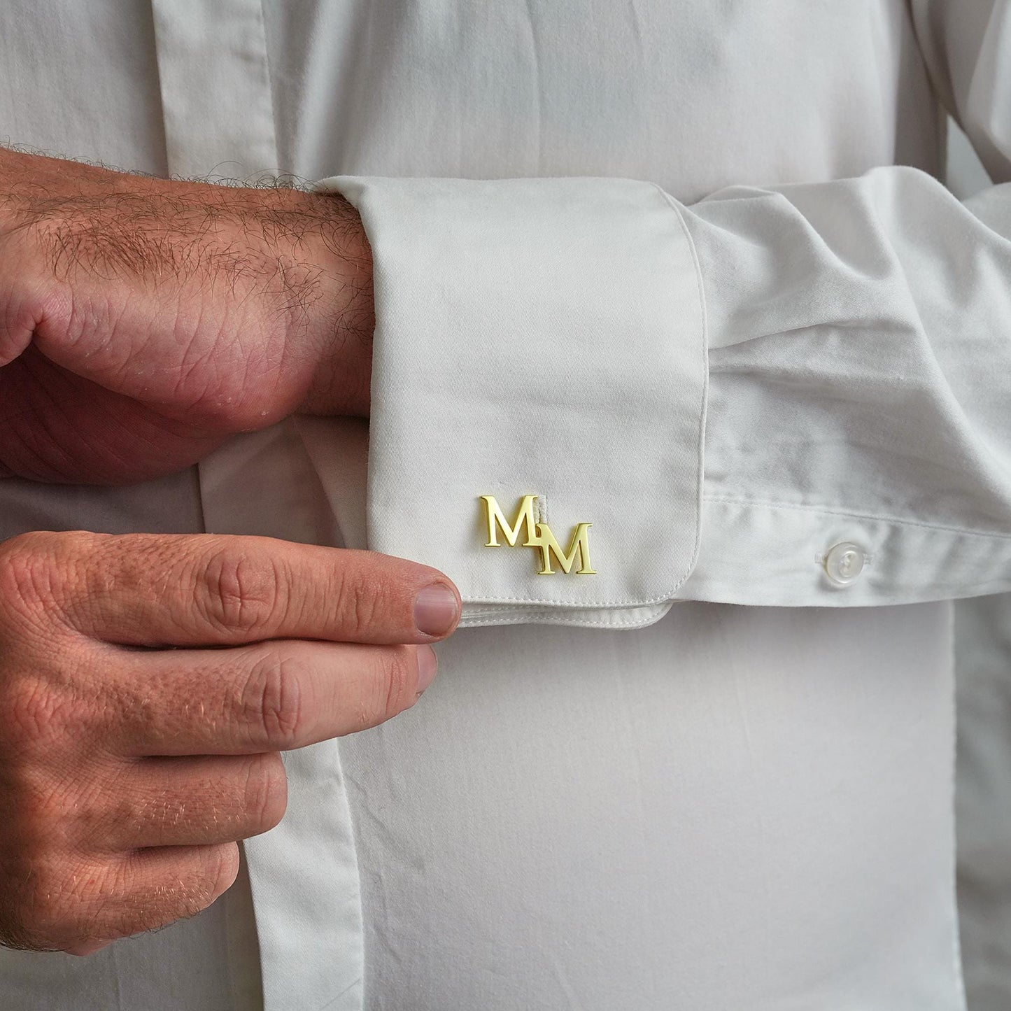 14K Gold Custom Groomsmen Cufflinks,Initial Cuff Links,Personalized Name Cufflinks,Groomsmen Proposal,Groomsmen Gifts,Wedding Cufflinks
