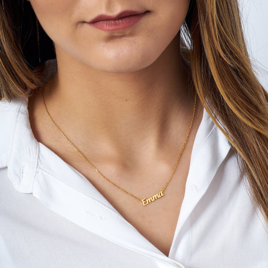 14k Gold Child Name Necklace-Personalized Necklace in Sterling Silver,Gold and Rose Gold-Baby Necklace-Kids Necklace