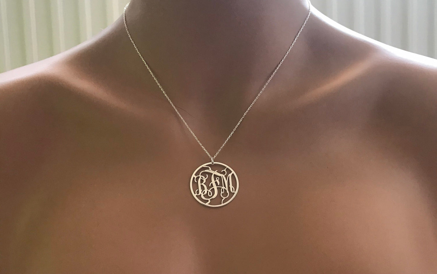 Monogram Necklace • Dainty Necklace • Personalized Gift • Bridesmaids Gifts • Name Jewelry • Custom Necklace • Gift For Mom • Christmas Gift